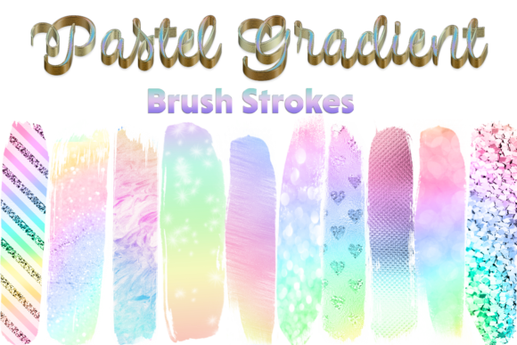Elevating Digital Aesthetics: The Strategic Value of Ten Pastel Rainbow Pattern Paint Strokes in Modern Design