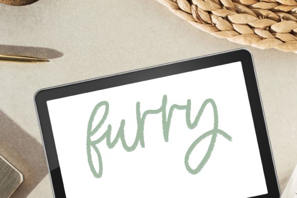 Furry Animal Procreate Lettering Brush
