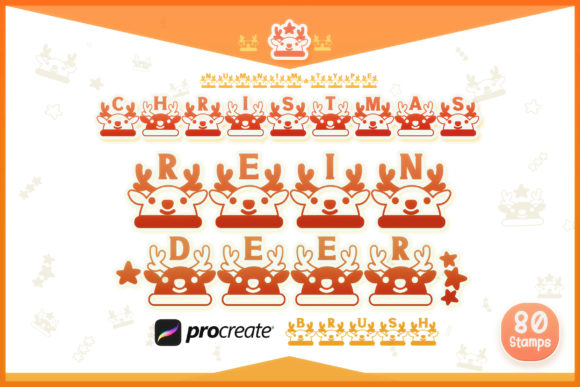 Integrating Procreate Brush Stamp Christmas Reindeer into Your Digital Design Workflow