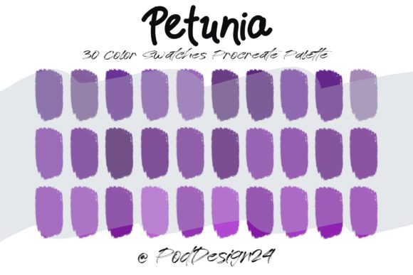 Mastering Mood and Tone with the Procreate Color Palette Petunia