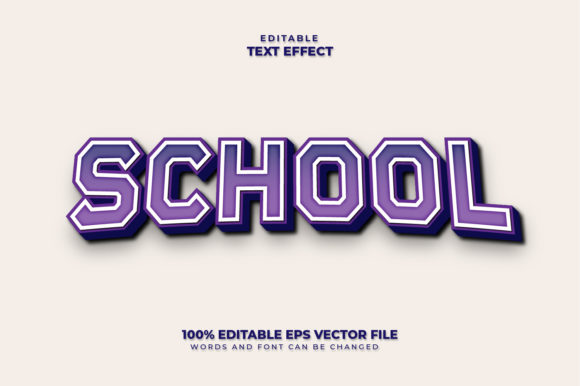 Mastering School Text Effect and Editable Text Style for Professional Designs