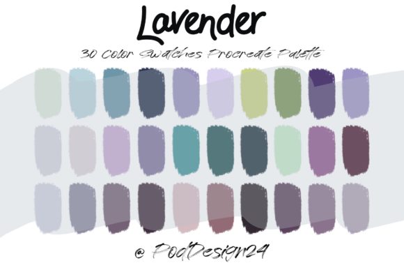 Mastering Soft Tones with the Procreate Color Palette Lavender