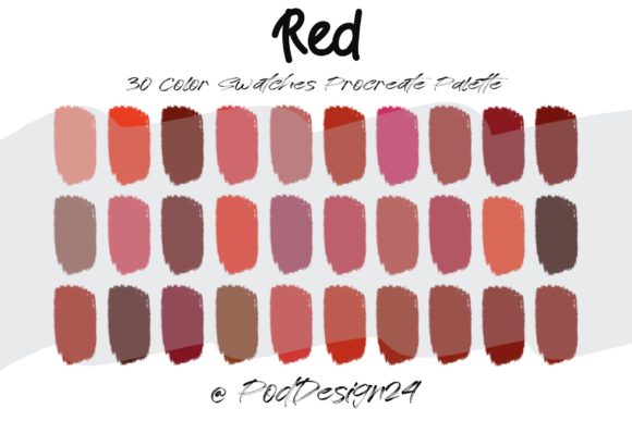 Mastering the Procreate Color Palette Red
