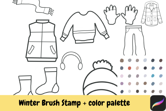 Mastering Winter Procreate Brush Stamps Color Ipad for Professional Digital Art