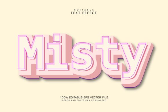 Misty Editable Text Effect 3D: A Practical Asset for Illustrator Workflows