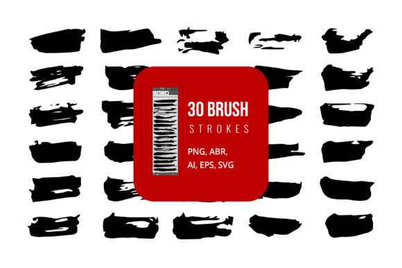 Modern Watercolor Brush Vector Set