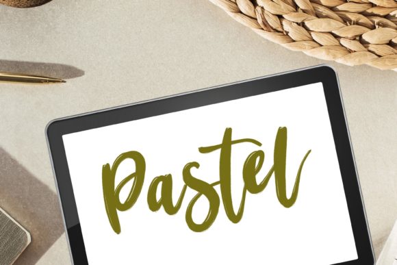 Pastel Procreate Brush for Hand Lettering
