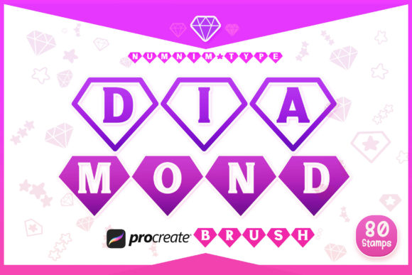 Procreate Brush Diamond Monogram Letters: Elevating Digital Art with Precision and Style