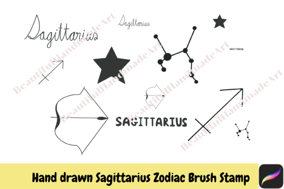 Procreate Brush Stamps Libra Zodiac iPad