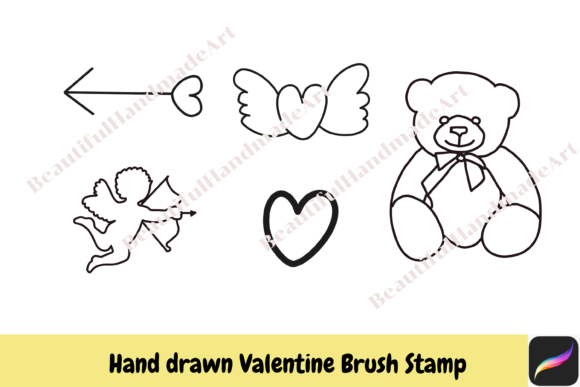 Procreate Brush Stamps Valentine Love