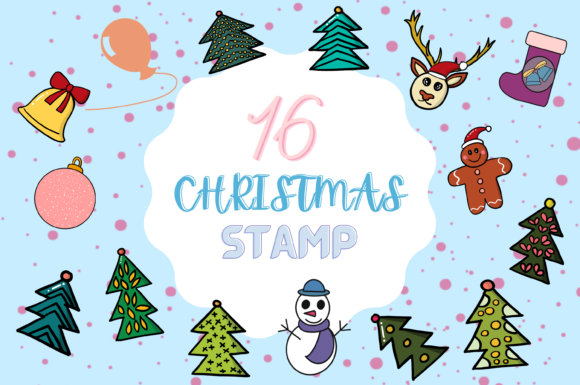 Strategic Visual Communication with the 16 Christmas Brush Stamp Set 3