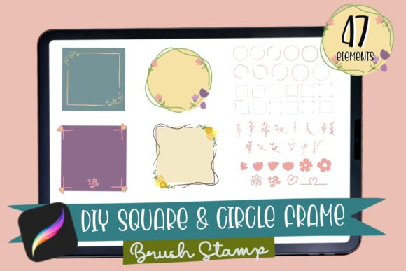 Streamlining Digital Design Workflows with the DIY Border Frame Procreate Brush Stamp