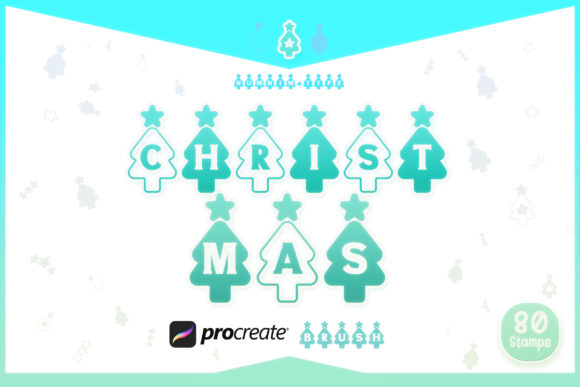 Transforming Holiday Design with Procreate Brush Christmas Tree Alphabets