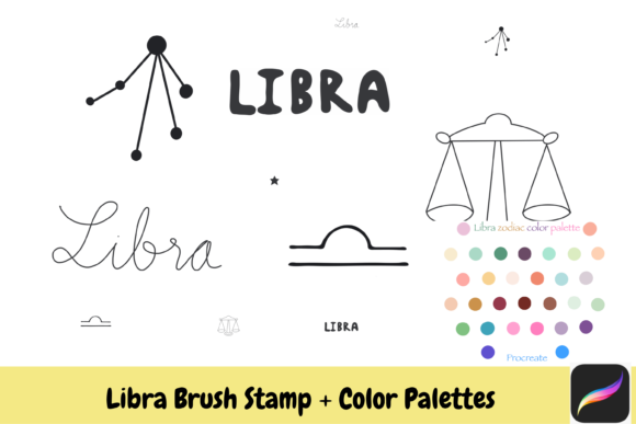Unlocking Creative Potential with Libra Zodiac Brush Stamps for Procreate on iPad